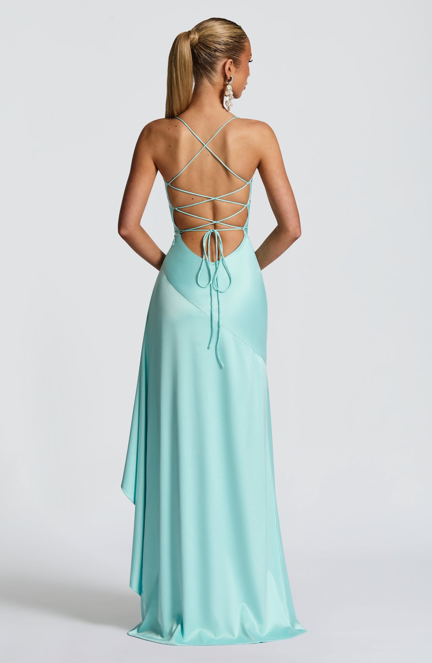 Chloe Aqua Maxi Summer Dress