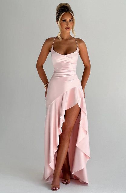 Chloe Blush Maxi Summer Dress