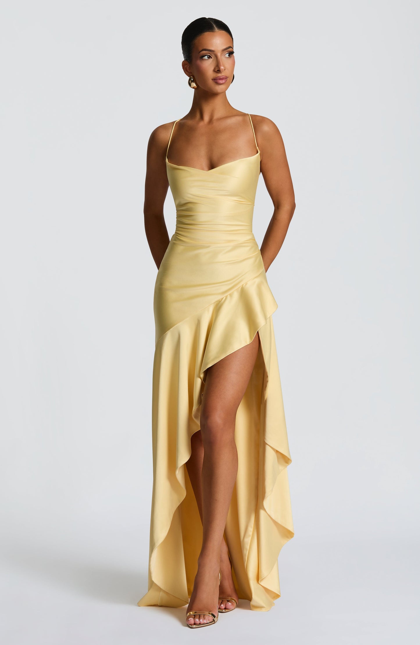 Lila Lemon Maxi Summer Dress