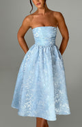Chloe Blue Midi Sundress - Perfect for Summer