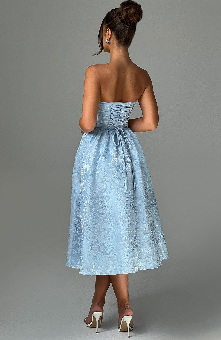 Chloe Blue Midi Sundress - Perfect for Summer