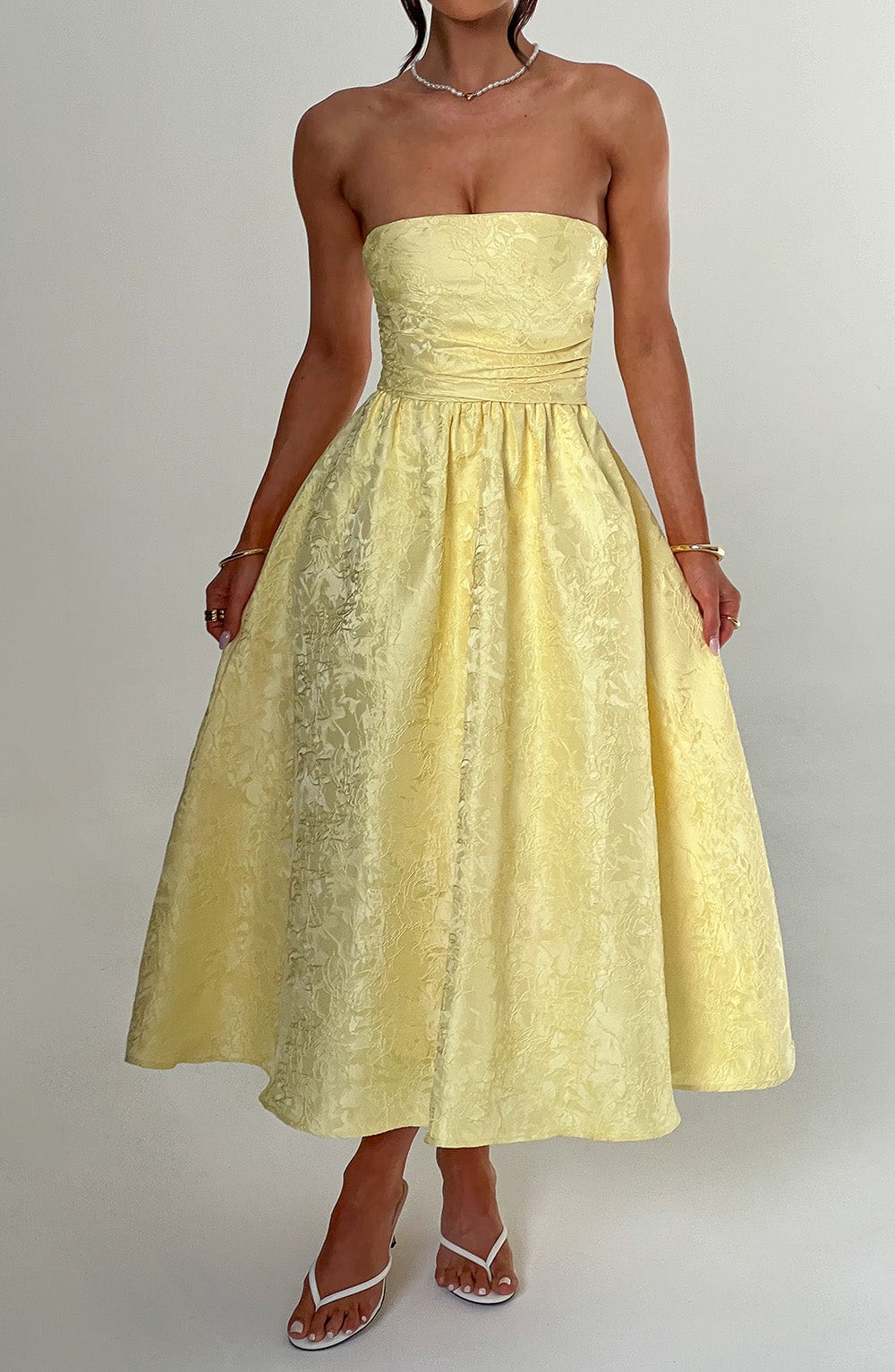 Chloe Lemon Midi Sundress - Perfect Summer Fashion