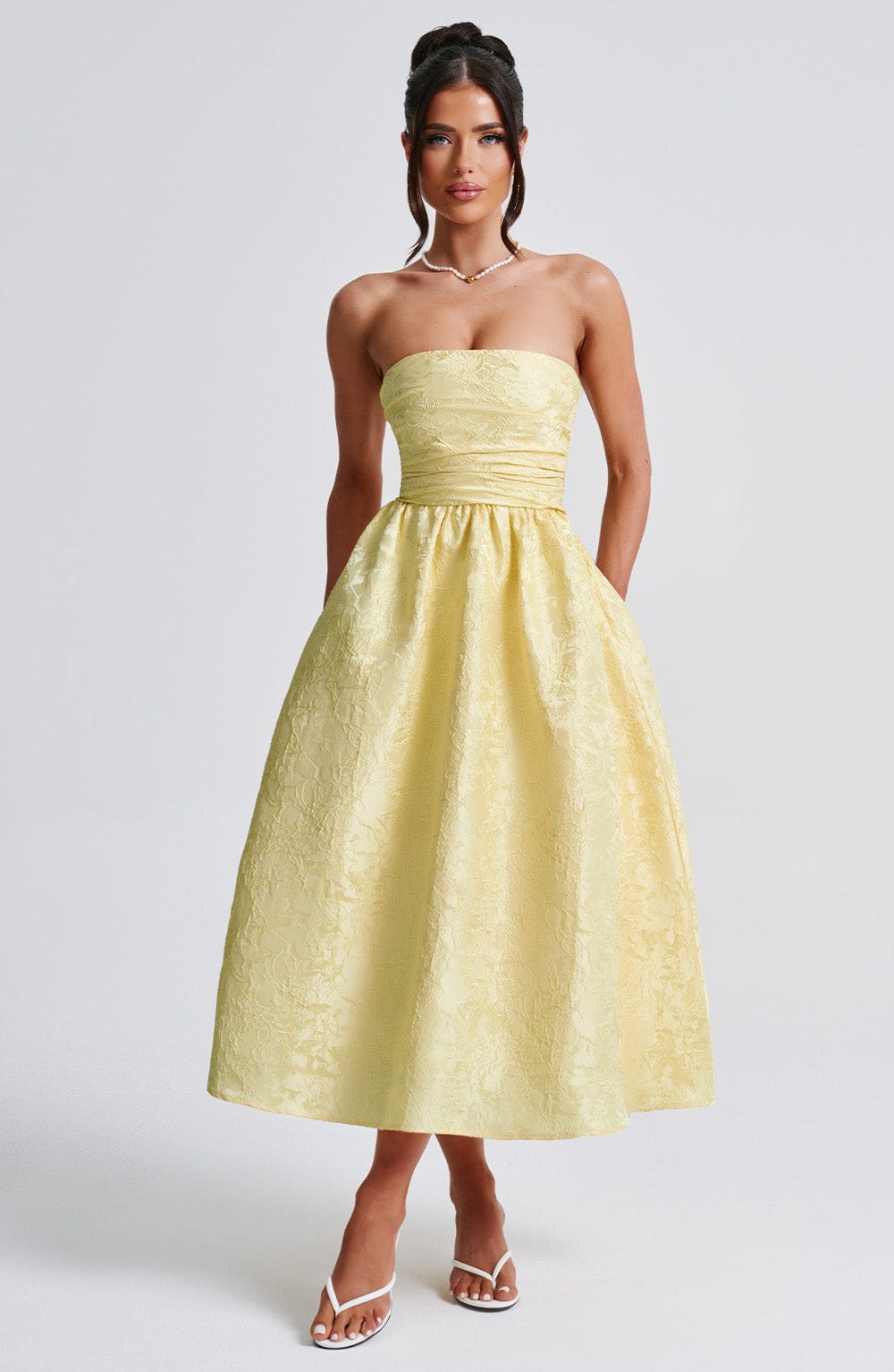 Chloe Lemon Midi Sundress - Perfect Summer Fashion