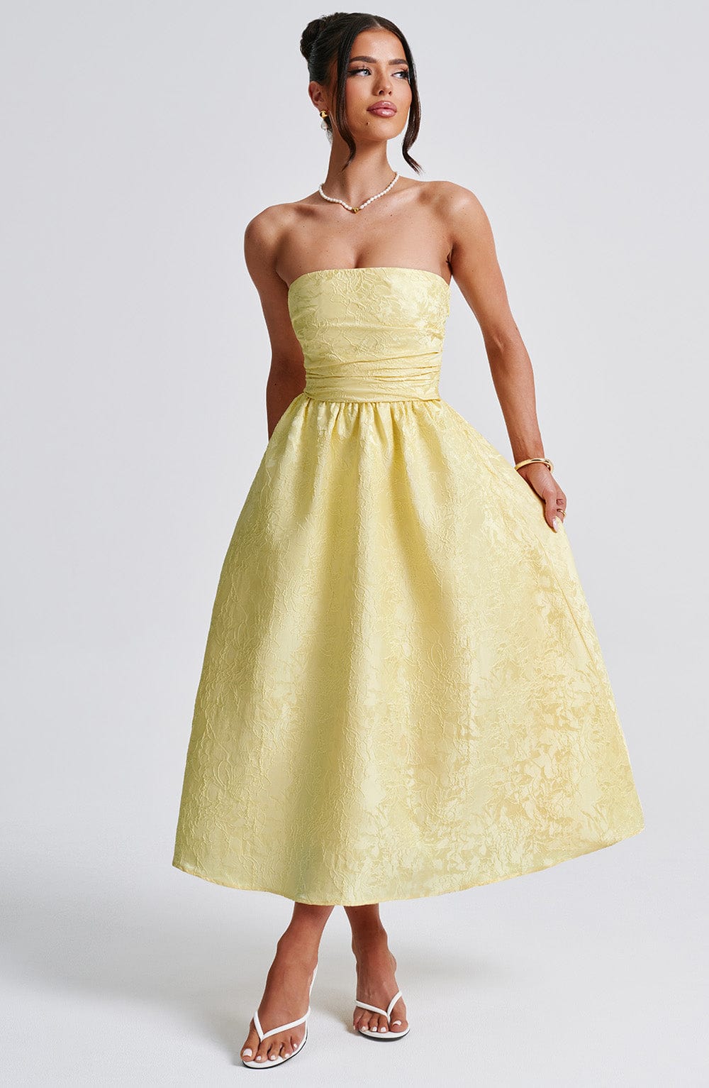 Chloe Lemon Midi Sundress - Perfect Summer Fashion