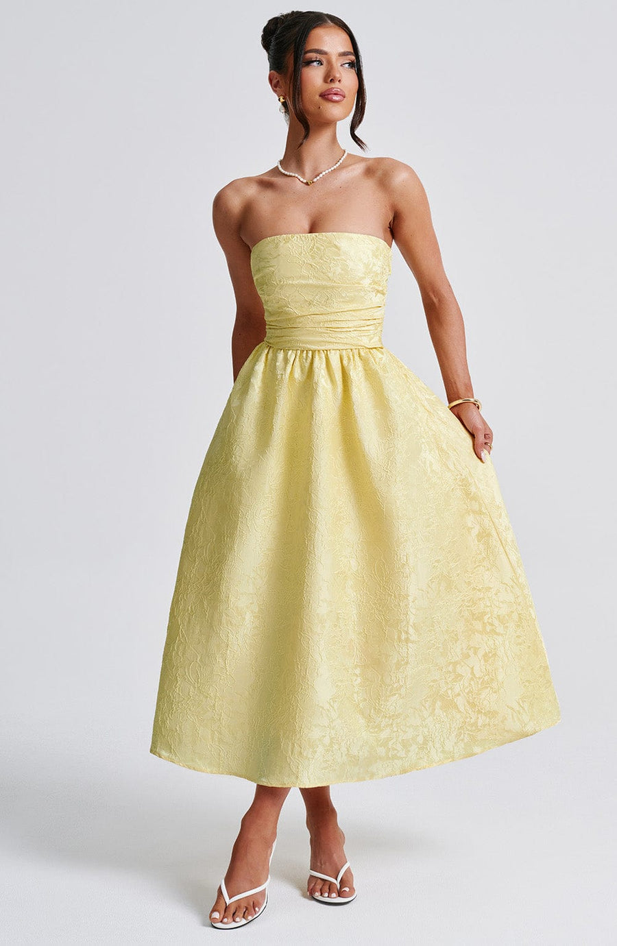 Chloe Lemon Midi Sundress - Perfect Summer Fashion
