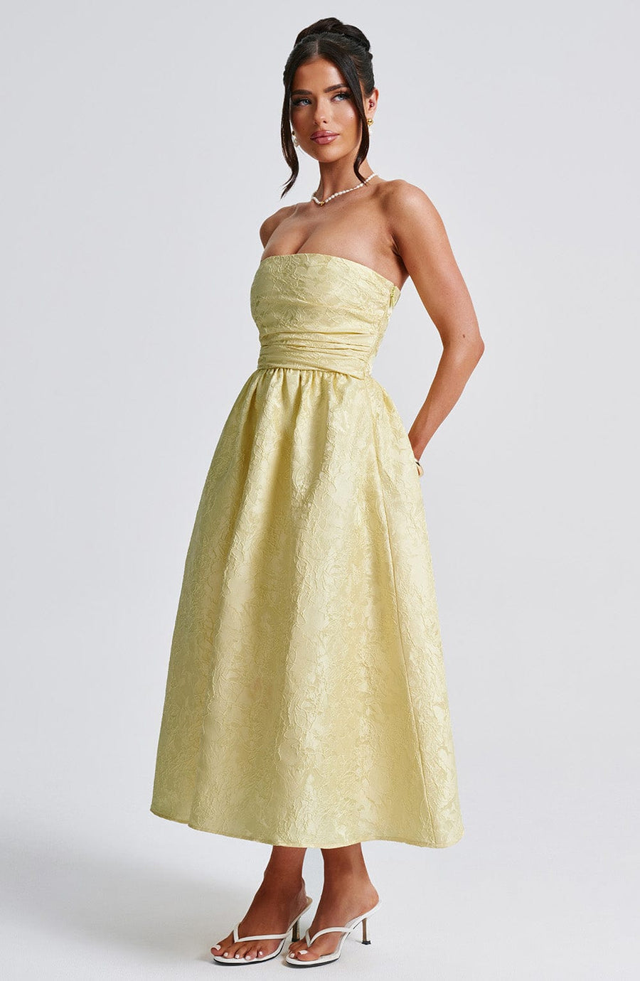 Chloe Lemon Midi Sundress - Perfect Summer Fashion