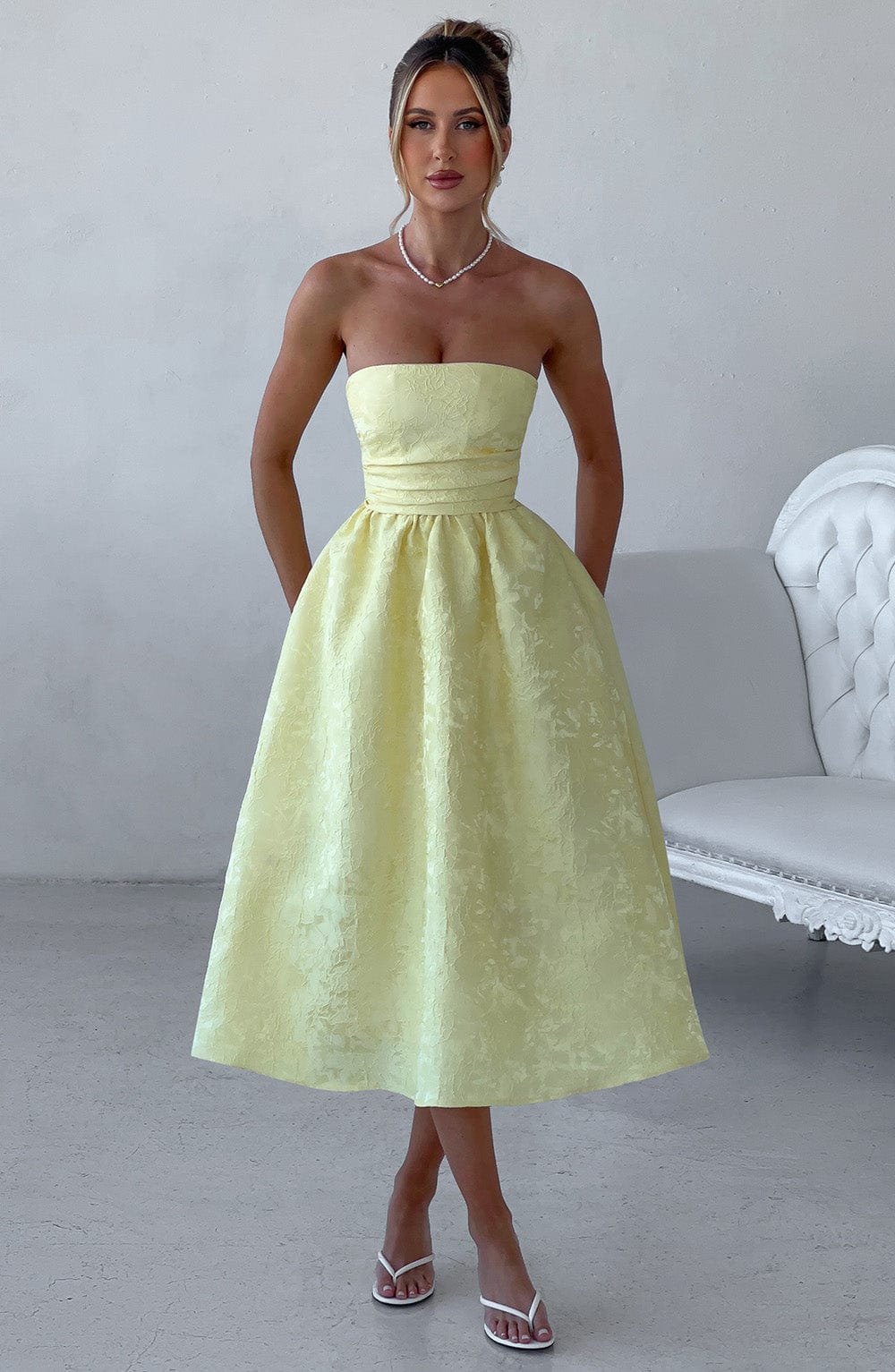 Chloe Lemon Midi Sundress - Perfect Summer Fashion