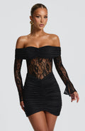 Emily Black Mini Summer Dress
