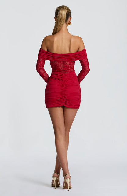 Emma Red Mini Sundress - Cute Summer Fashion