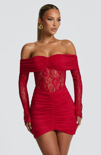Emma Red Mini Sundress - Cute Summer Fashion