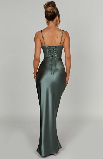 Shae Sage Maxi Dress in XS - side view