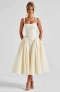 Lily Lemon Gingham Midi Sundress