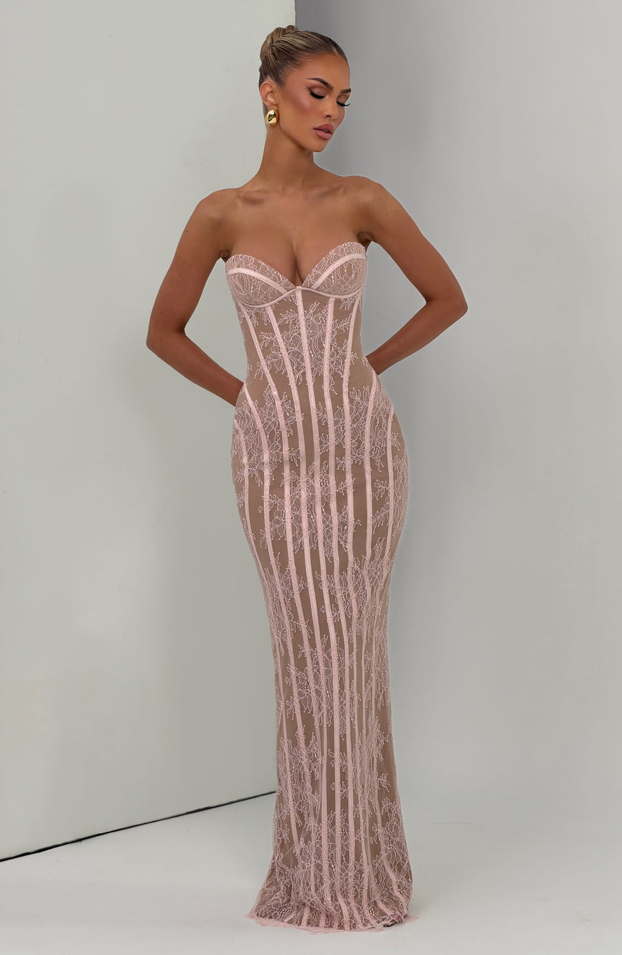 Chloe Blush Maxi Summer Dress
