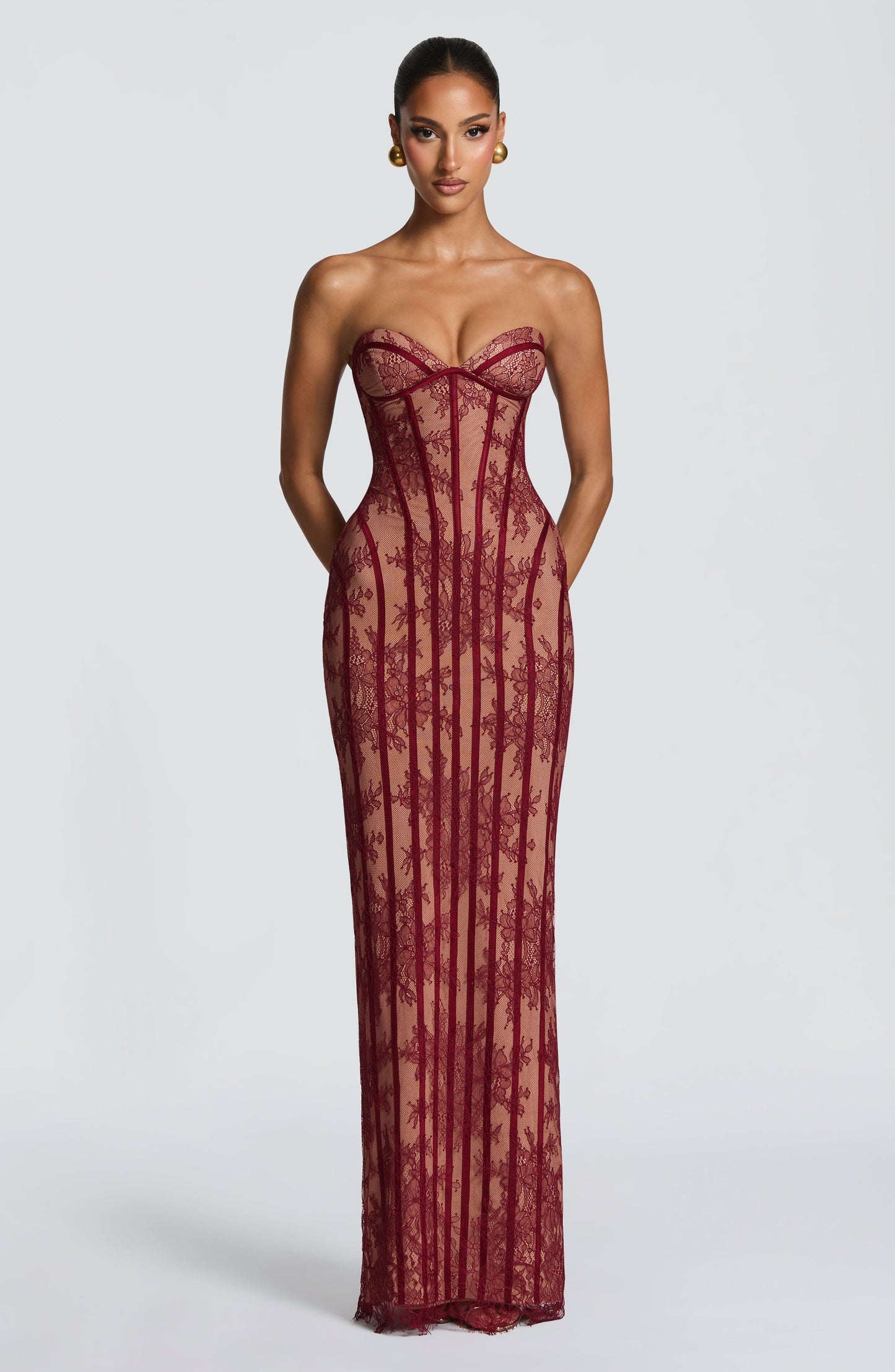 Chloe Burgundy Maxi Summer Dress