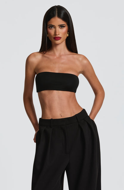 Emily Black Sleeveless Top for Summer