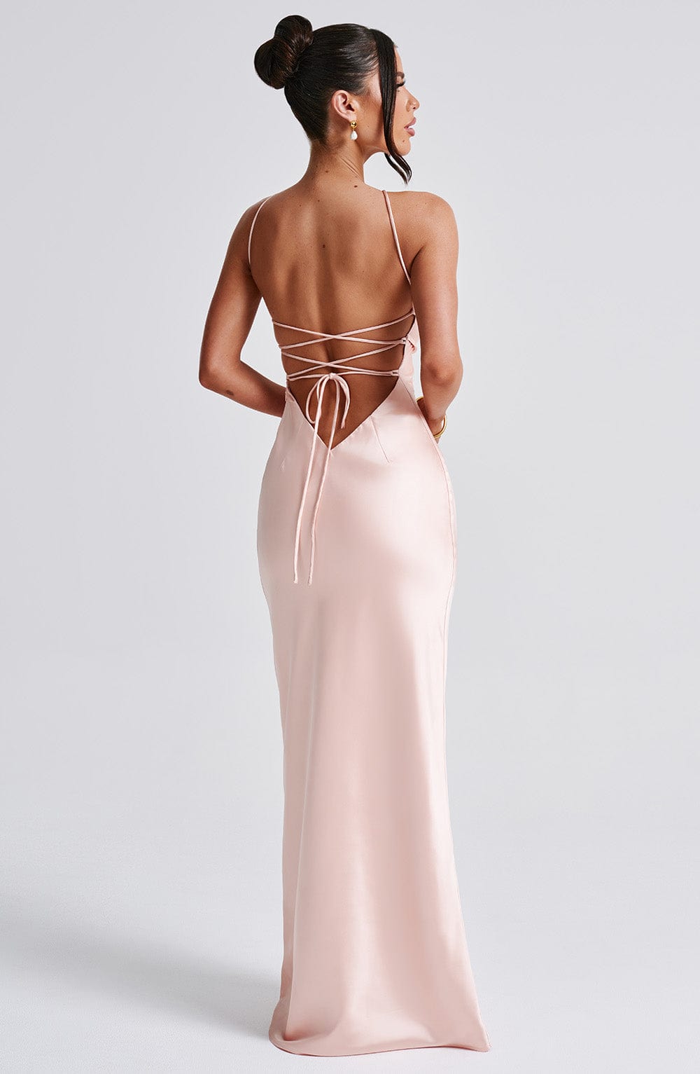 Peach Sinead Maxi Dress in XS - detail view