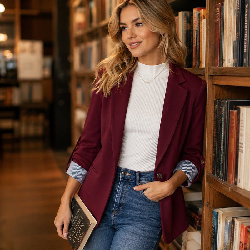 Versatile Soft Drape Cardigan Blazer – Office to Evening Elegance