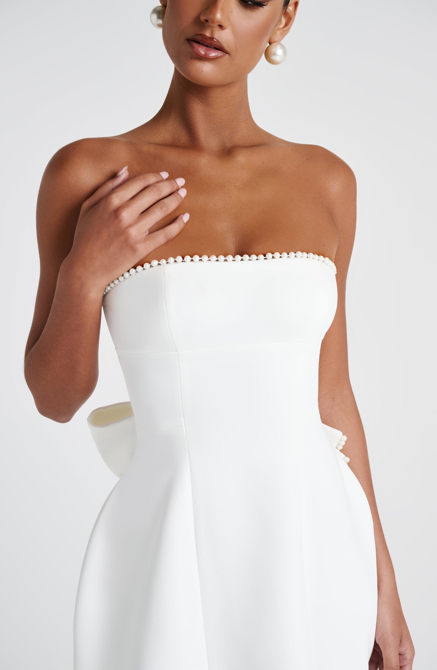 Ivory Suni Mini Dress in XS - back view