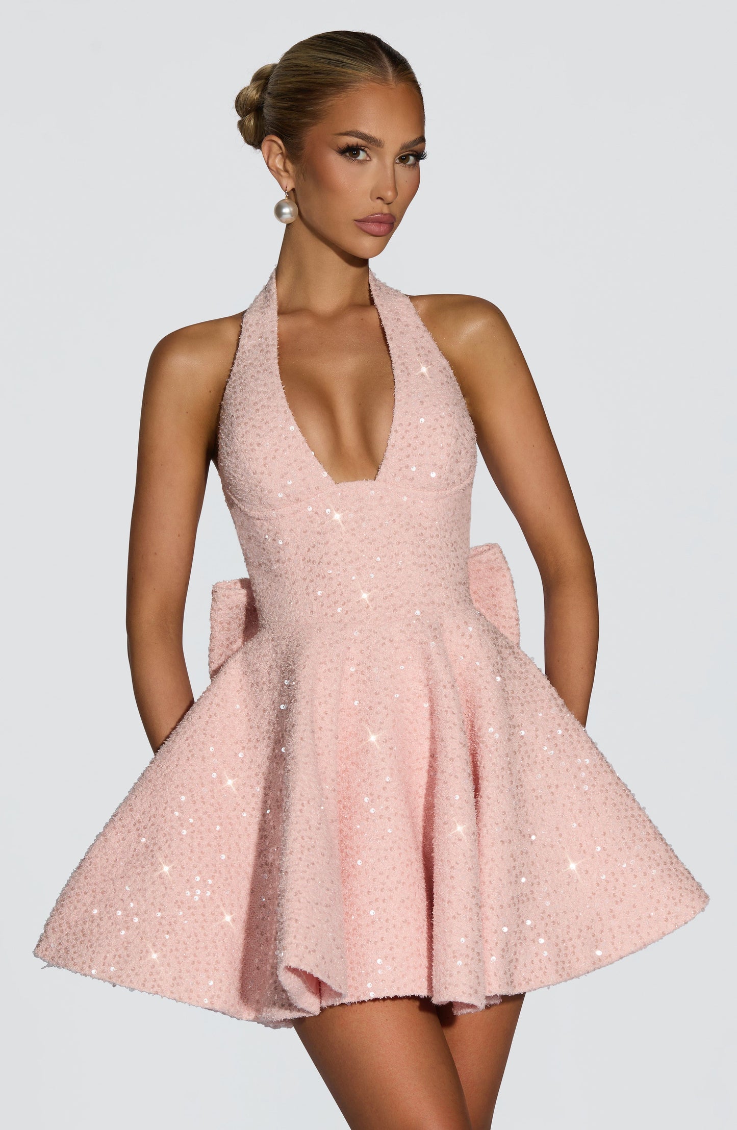 Chloe Blush Mini Sundress - Perfect for Summer