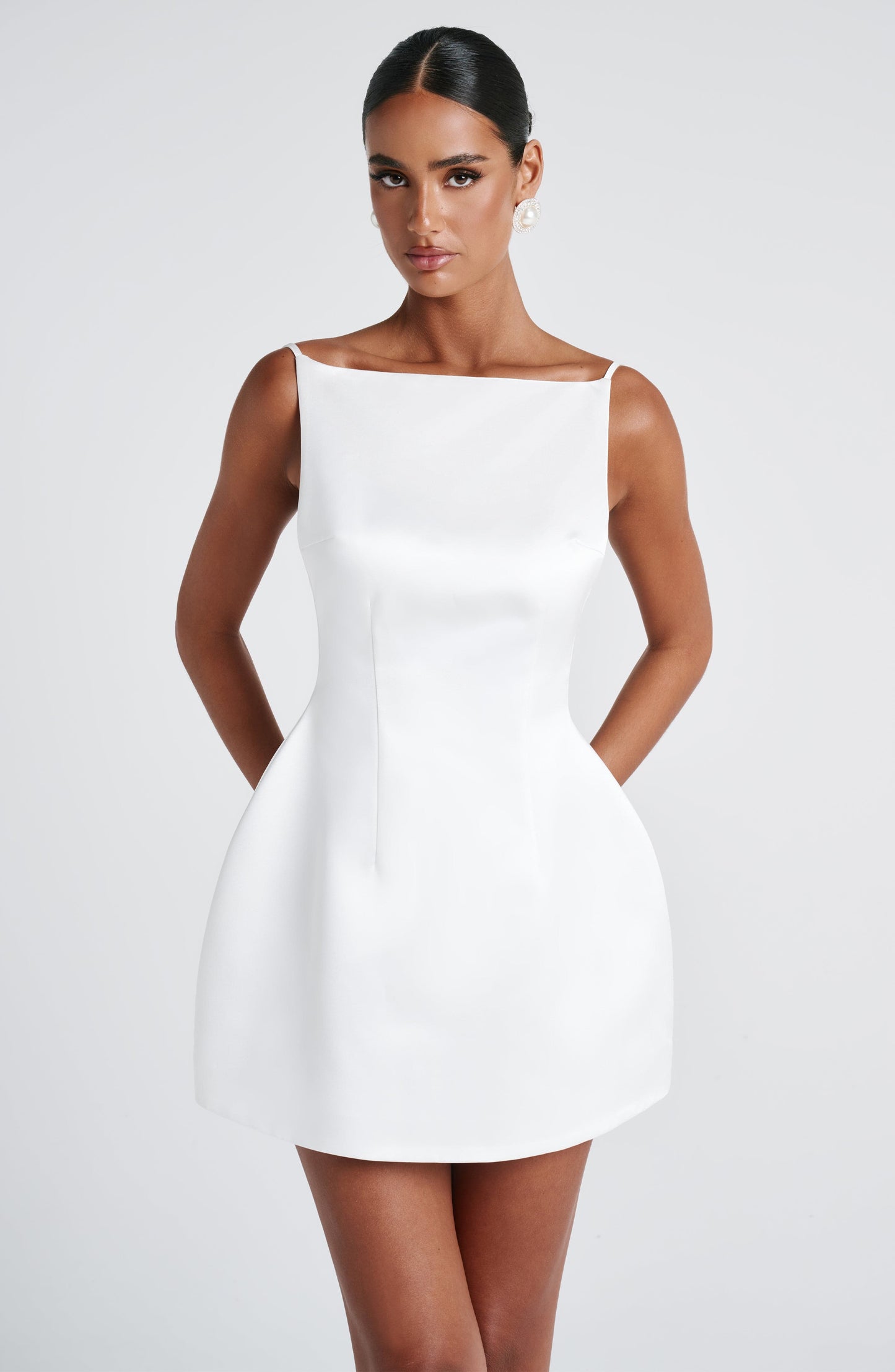 Sophia Ivory Mini Sundress - Cute Summer Dress