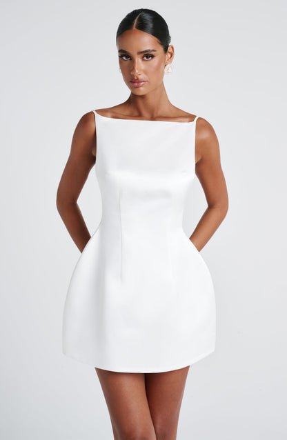Sophia Ivory Mini Sundress - Cute Summer Dress