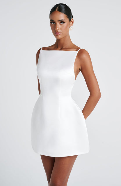 Sophia Ivory Mini Sundress - Cute Summer Dress