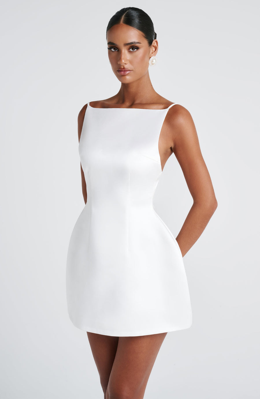 Sophia Ivory Mini Sundress - Cute Summer Dress