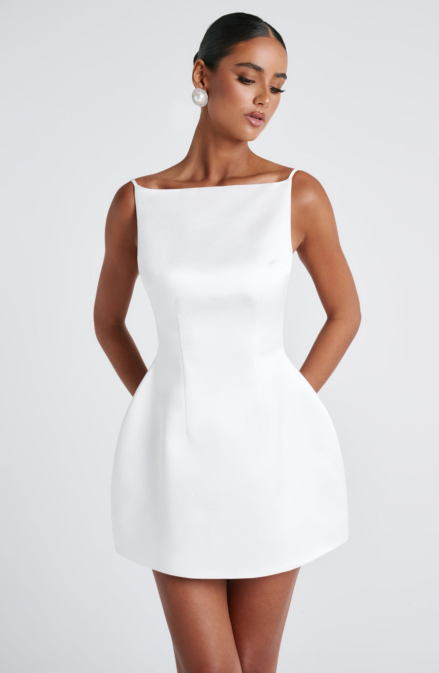 Sophia Ivory Mini Sundress - Cute Summer Dress