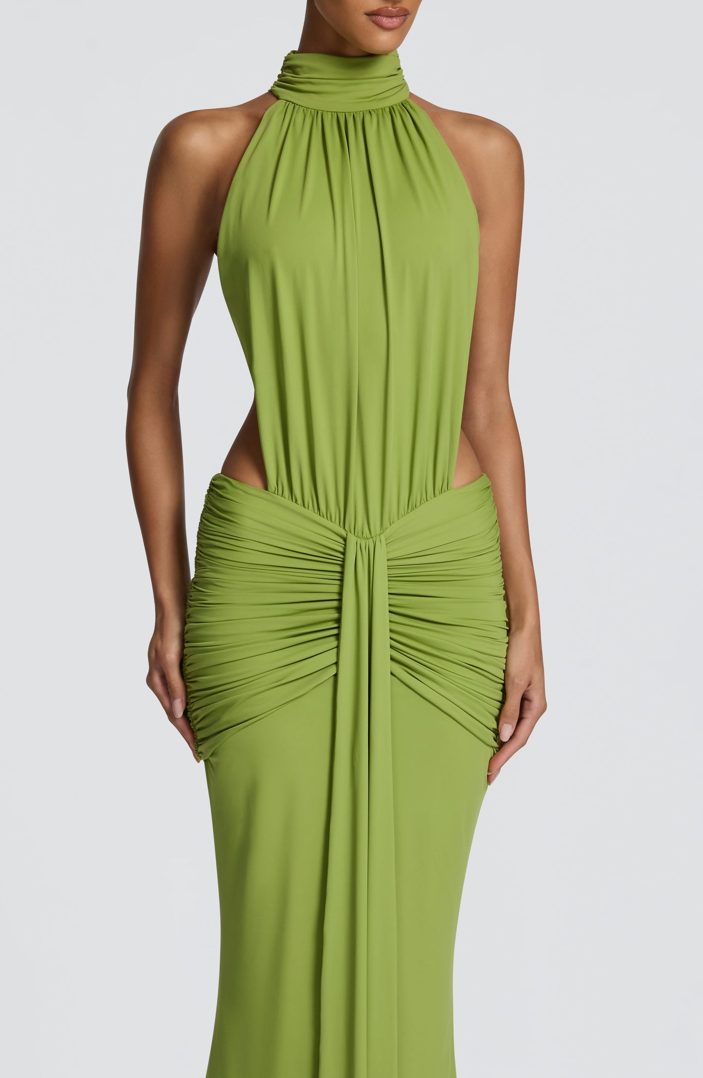 Sophia Olive Maxi Summer Dress