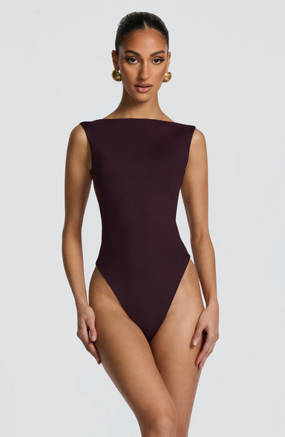 Sophia Plum Bodysuit for Summer Fashion