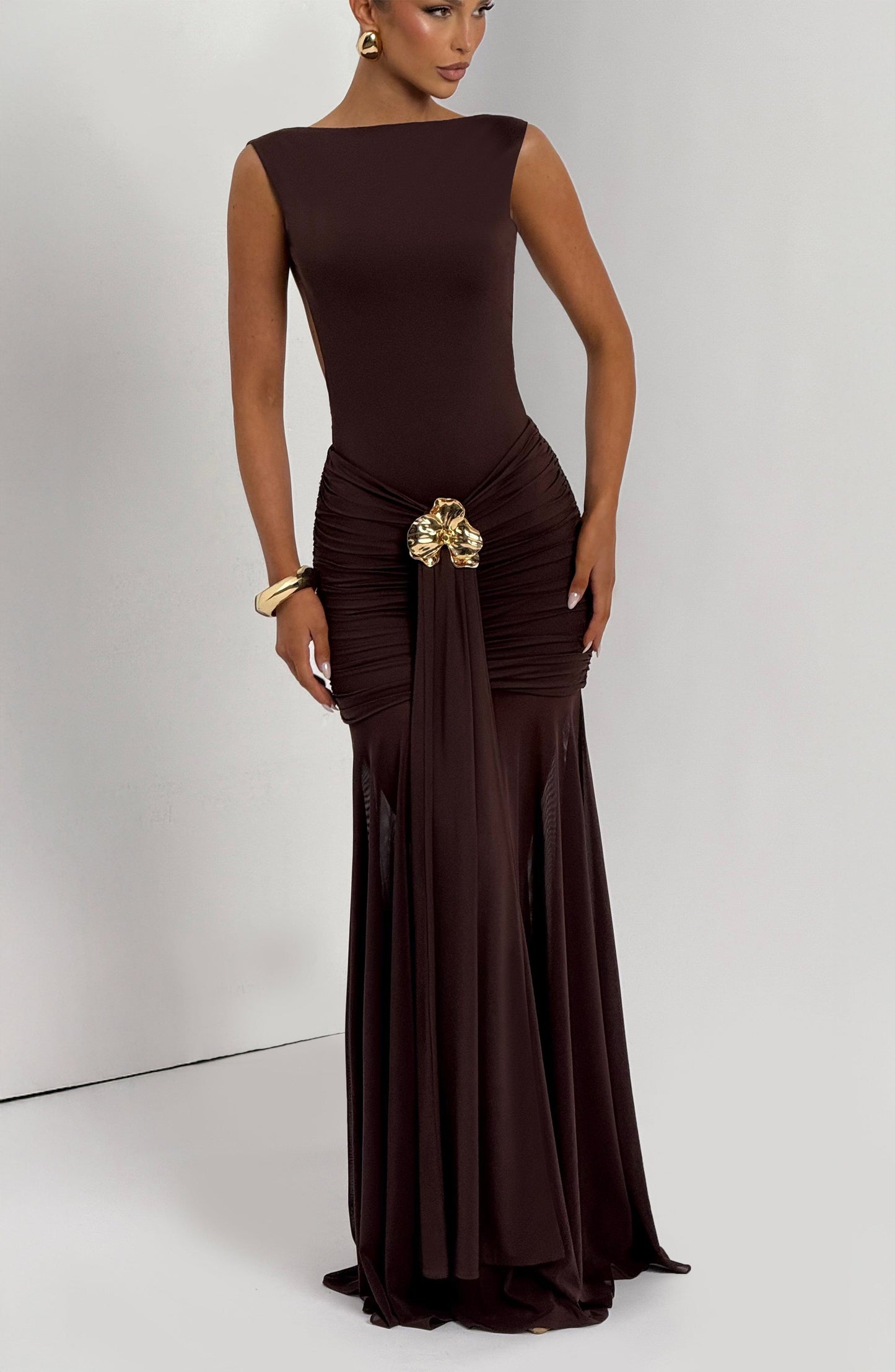 Emma Plum Brown Bodysuit for Summer Fashion