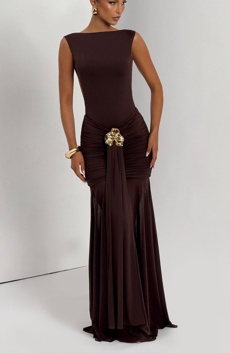 Emma Plum Brown Bodysuit for Summer Fashion
