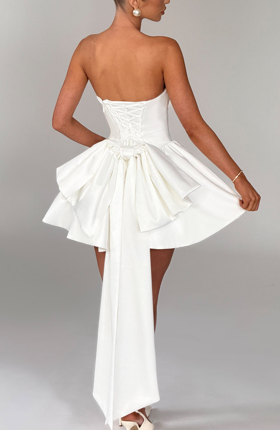 Sophia Ivory Mini Sundress - Cute Summer Dress