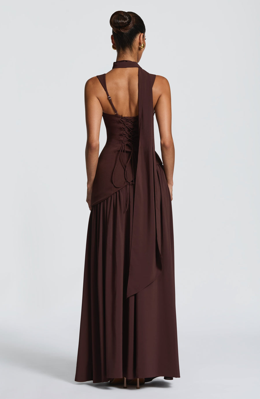 Samantha Plum Brown Maxi Summer Dress