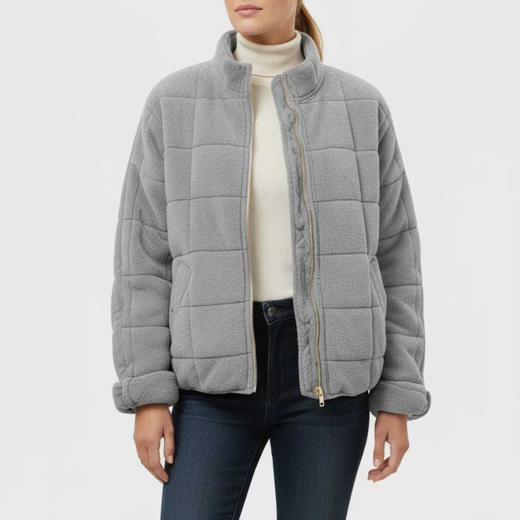 Luvrefashion | Ladies' Quilted Flight Jacket in Green - image 9