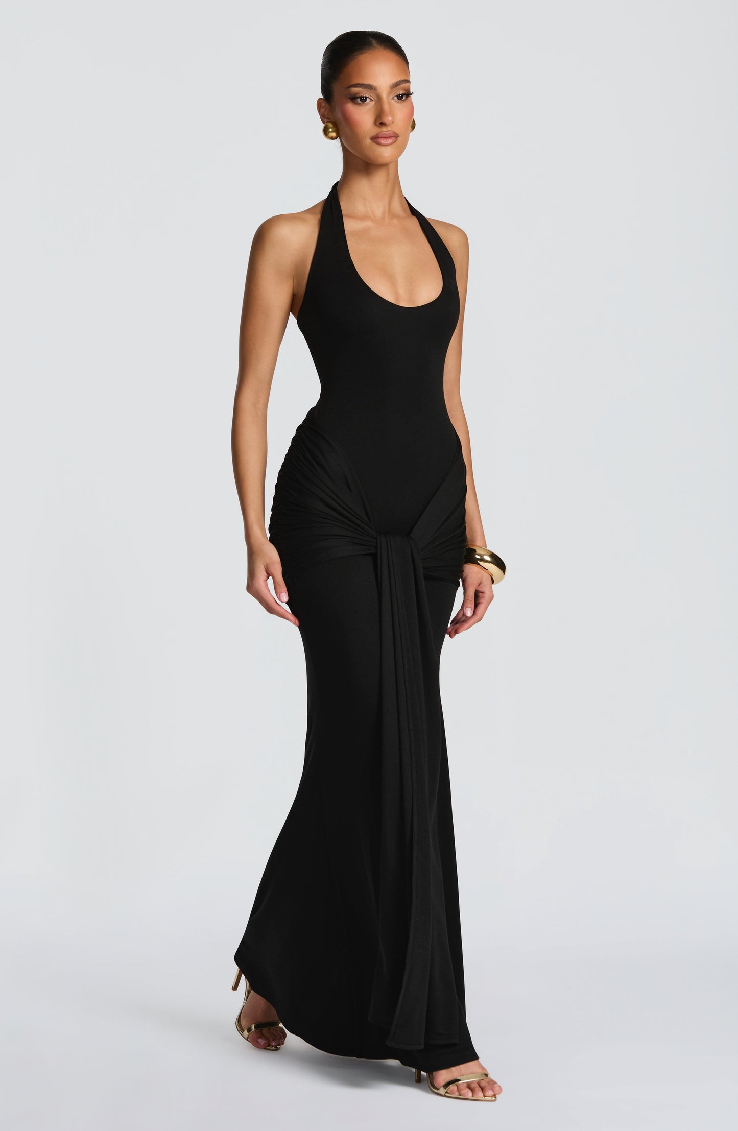 Sophia Black Maxi Summer Dress