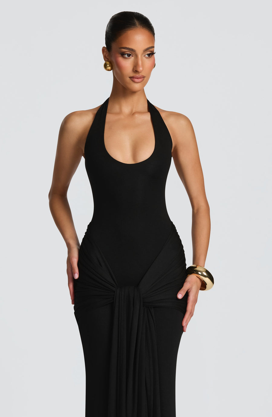 Sophia Black Maxi Summer Dress