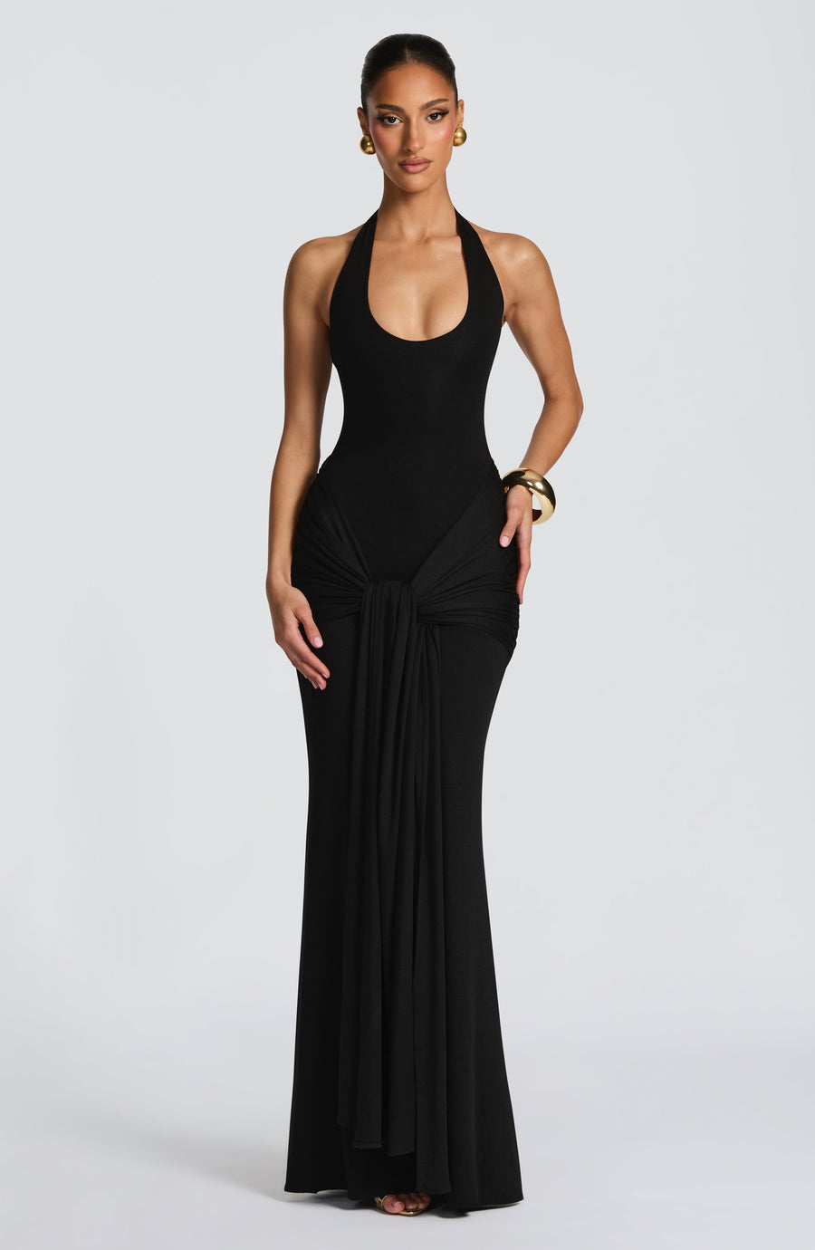 Sophia Black Maxi Summer Dress