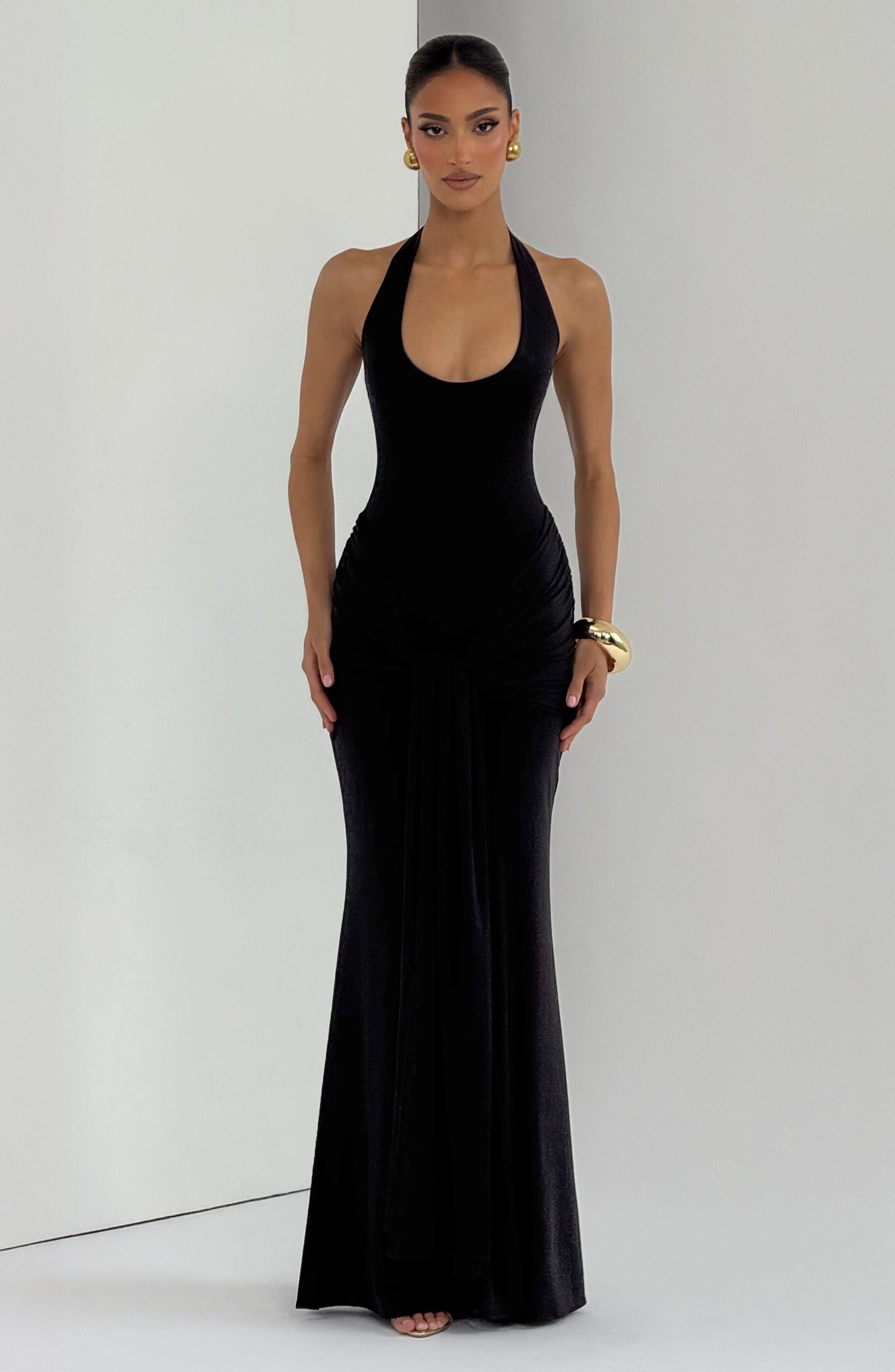 Sophia Black Maxi Summer Dress