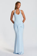 Chloe Glacier Blue Maxi Summer Dress
