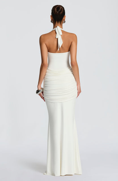 Sophia Ivory Maxi Summer Dress