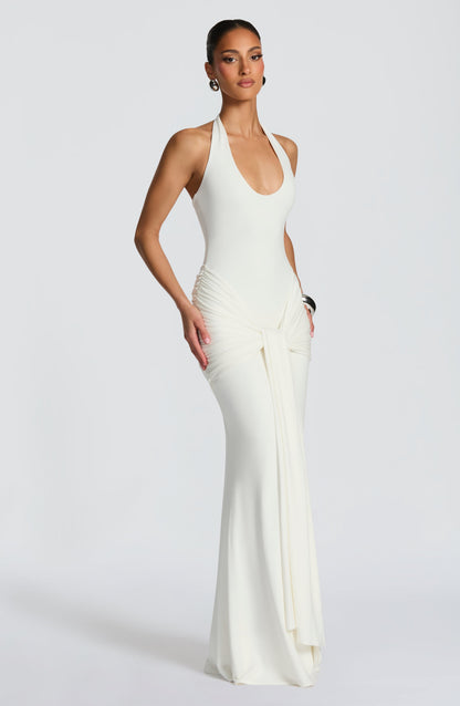 Sophia Ivory Maxi Summer Dress