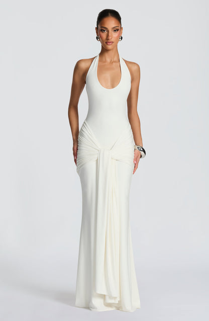 Sophia Ivory Maxi Summer Dress