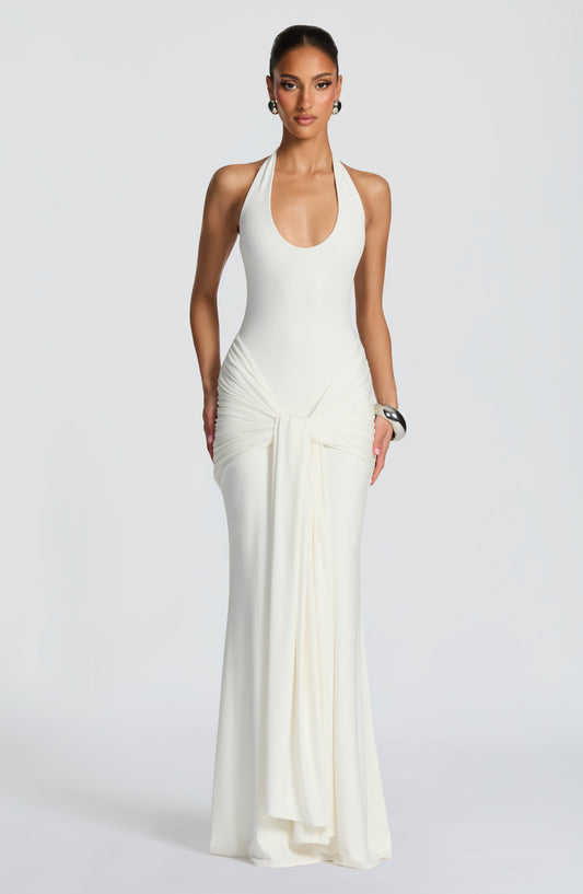 Sophia Ivory Maxi Summer Dress