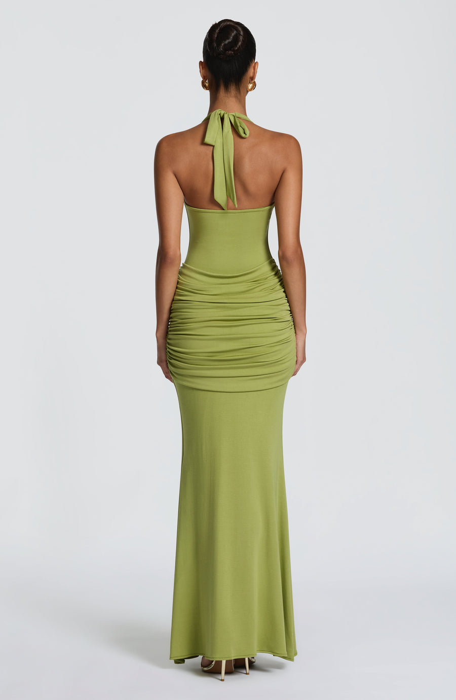 Chloe Olive Maxi Summer Dress