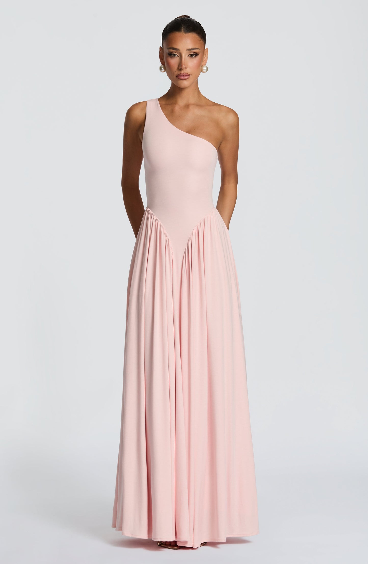 Sophia Soft Blush Maxi Summer Dress