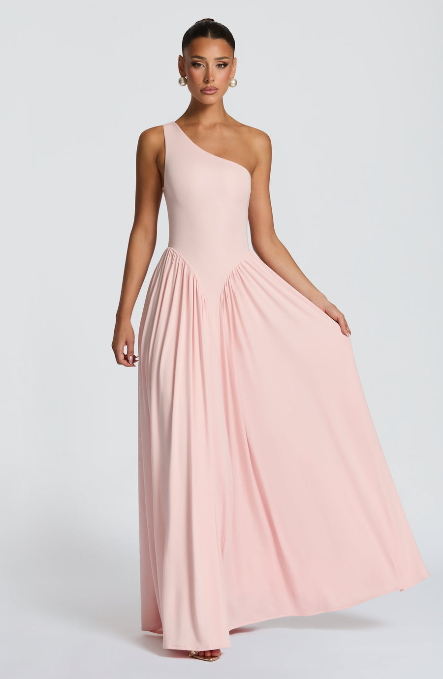 Sophia Soft Blush Maxi Summer Dress