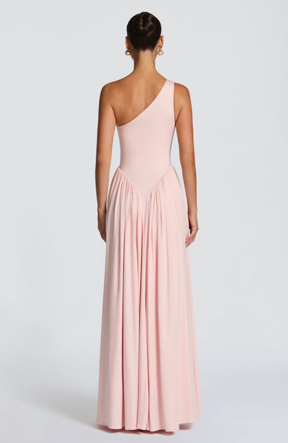 Sophia Soft Blush Maxi Summer Dress