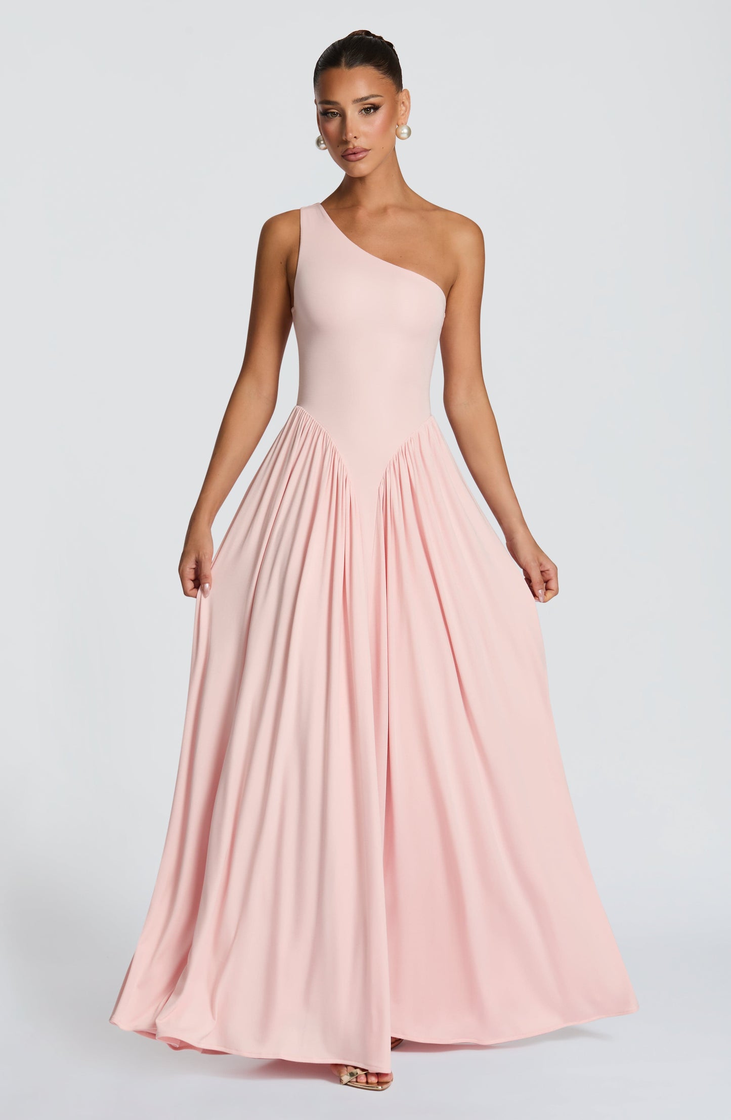 Sophia Soft Blush Maxi Summer Dress