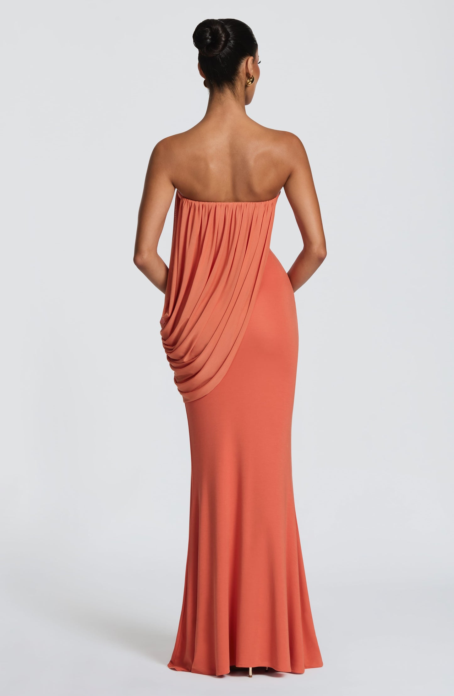 Sophia Maxi Summer Dress in Burnt Orange